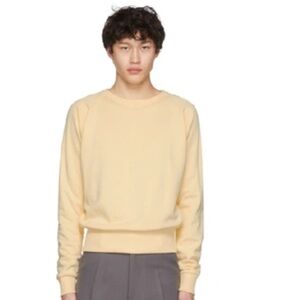 Random Identities men’s  Yellow Cropped Sweatshirt Size XS short small men’s top